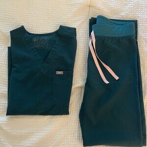 FIGS Set - Catarina Scrub Top & Livingston Tall Scrub Pants, XS